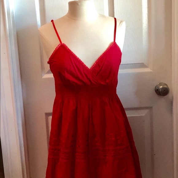 Speed Control Dresses & Skirts - {Speed Control} 🍭Satin Strap Blood Red Sun Dress